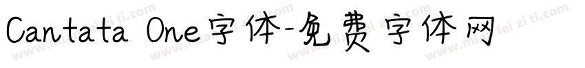 Cantata One字体字体转换